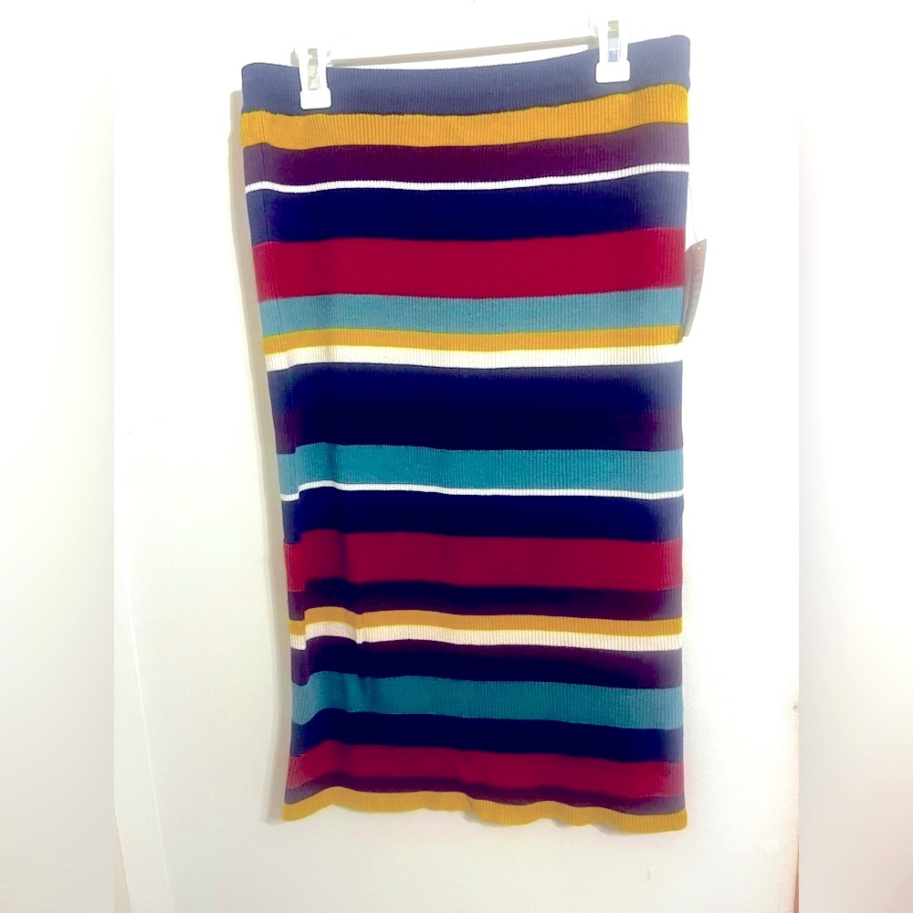 Eloquii Striped Stretchy Pencil Skirt 18/20